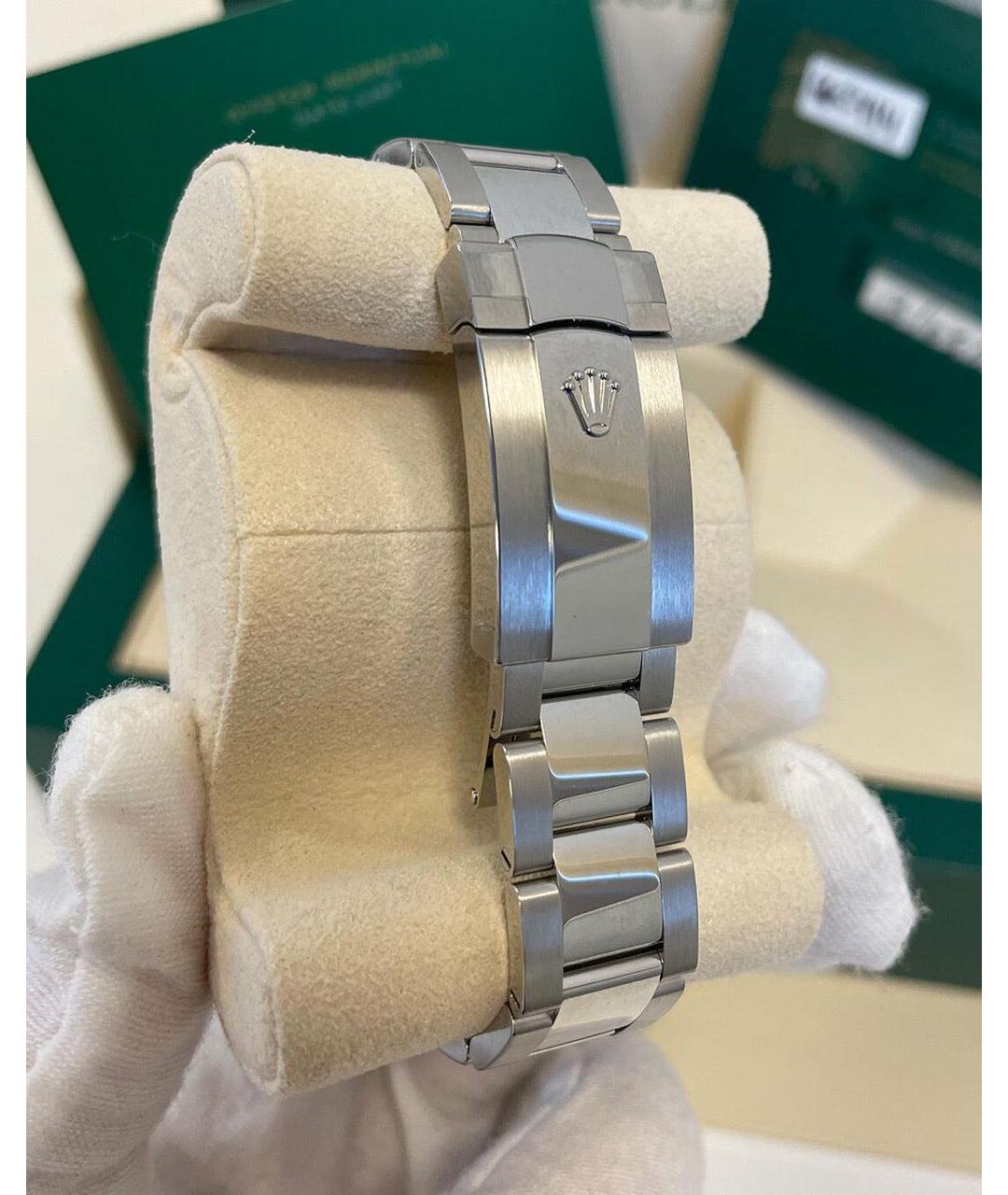 ROLEX Антрацитовые часы из белого золота, фото 7