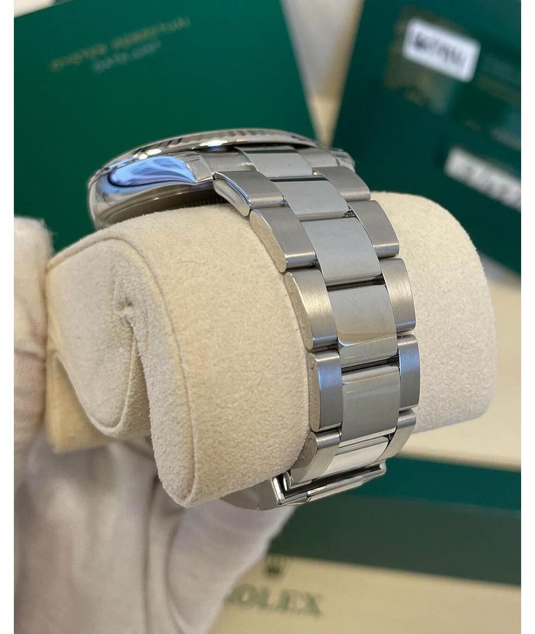 ROLEX Антрацитовые часы из белого золота, фото 6