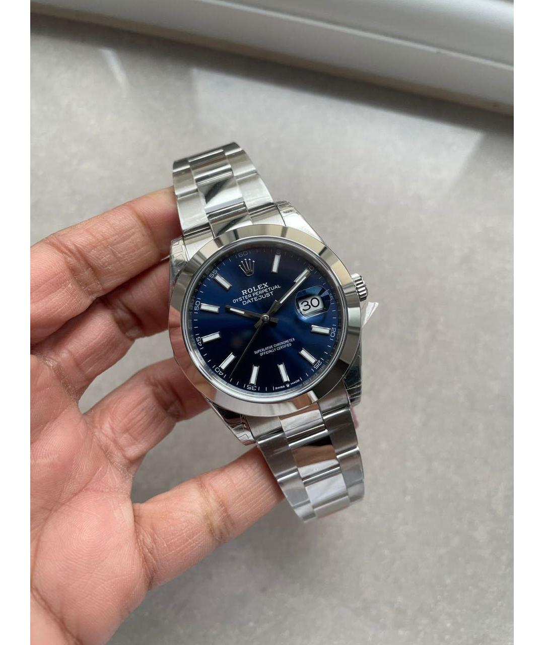 ROLEX Синие часы, фото 2