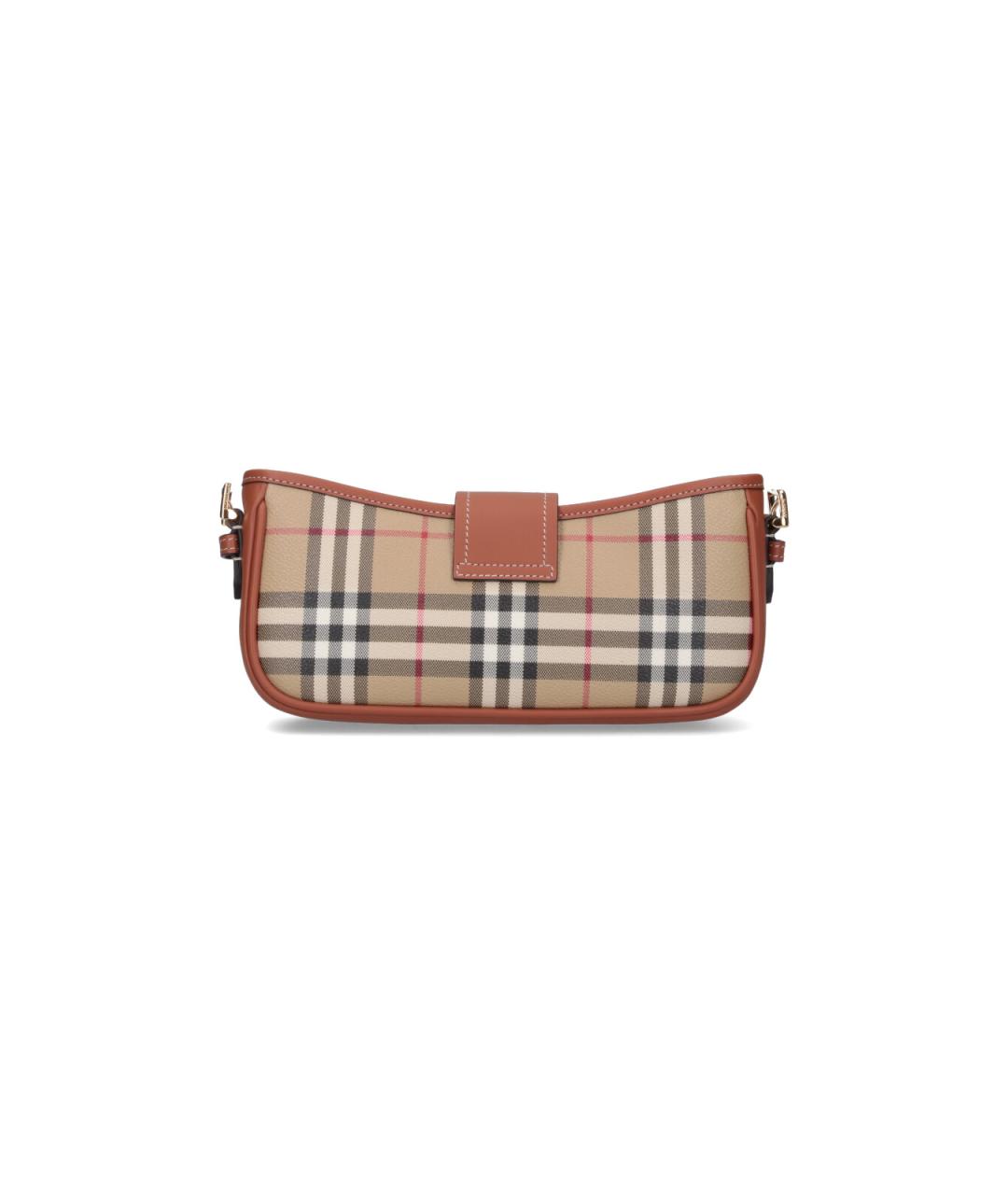 BURBERRY Коричневая сумка через плечо из искусственной кожи, фото 3