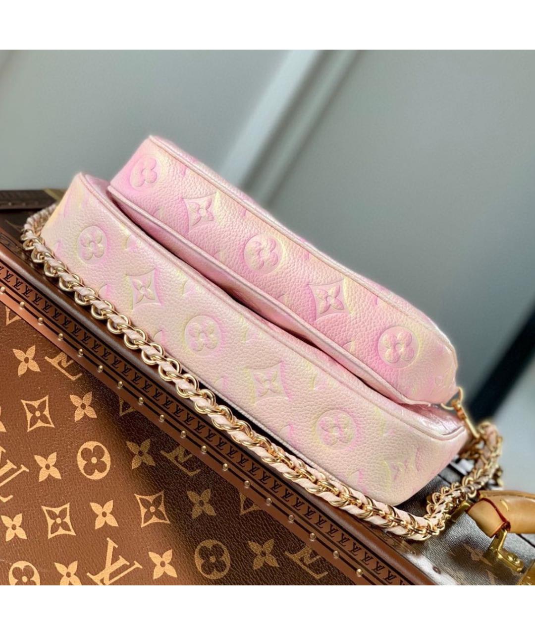 LOUIS VUITTON Розовая сумка с короткими ручками, фото 4