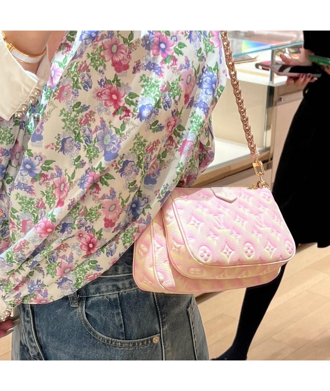 LOUIS VUITTON Розовая сумка с короткими ручками, фото 5