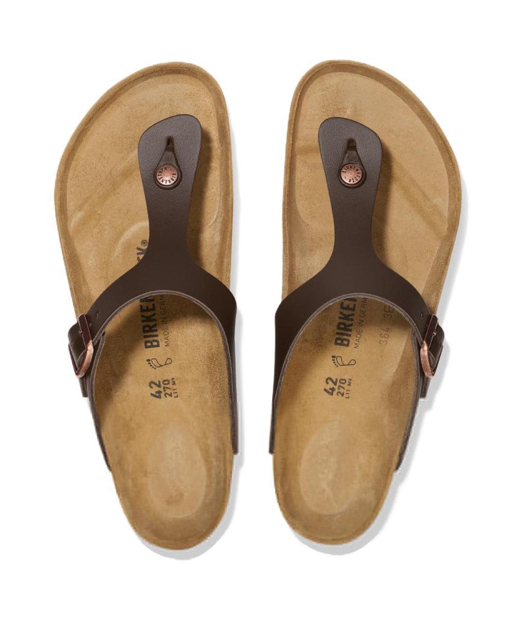 BIRKENSTOCK Коричневые шлепанцы, фото 3