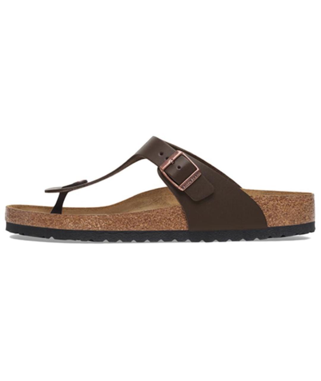 BIRKENSTOCK Коричневые шлепанцы, фото 4