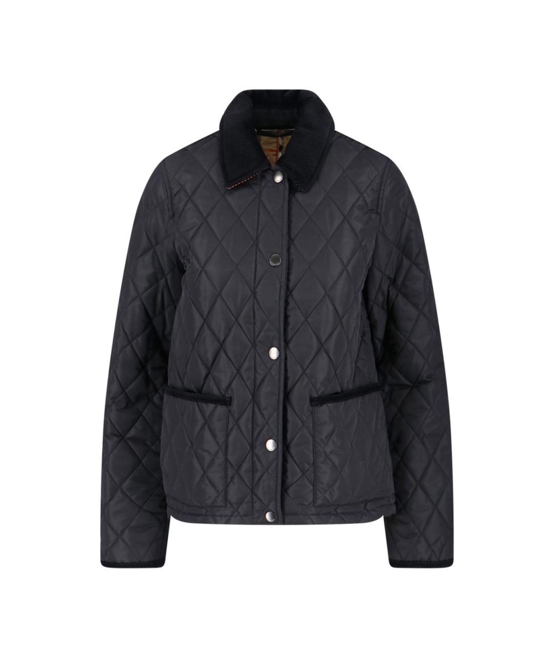 BURBERRY Темно-синяя полиамидовая куртка, фото 1