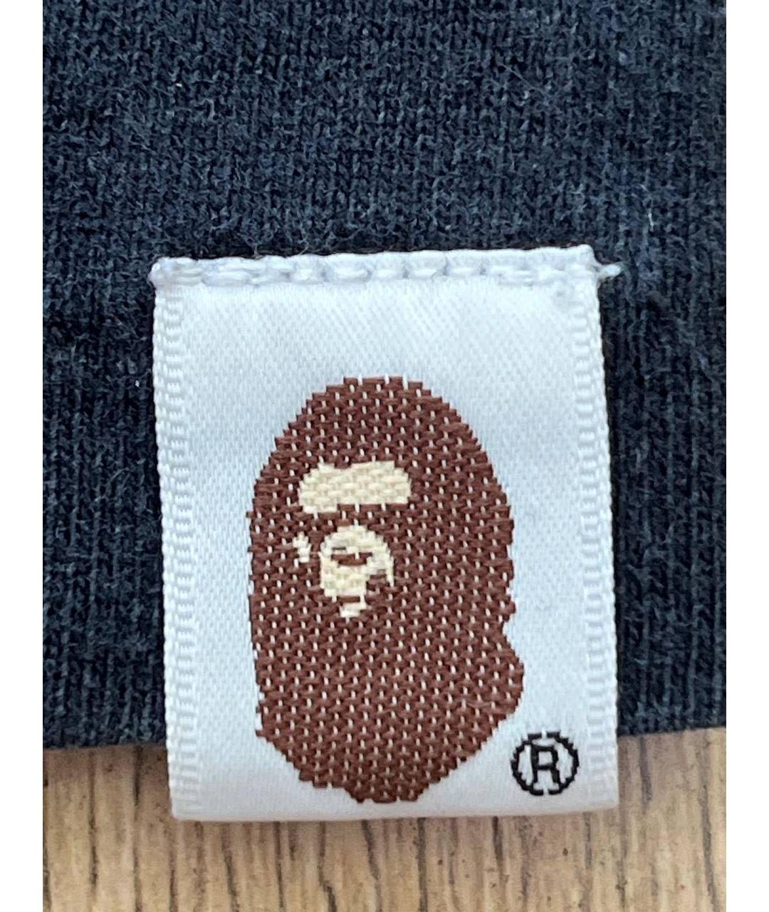 A BATHING APE Черная хлопковая футболка, фото 8