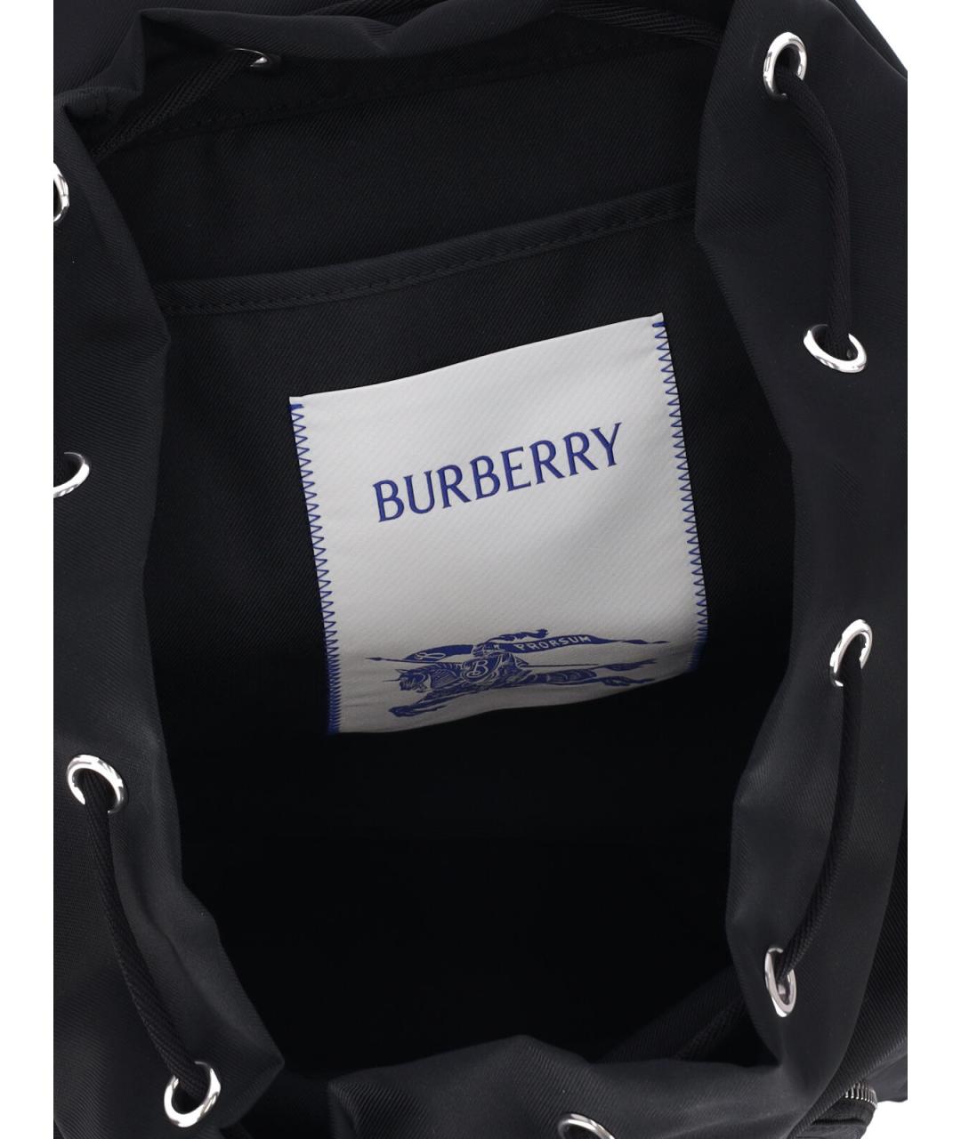 BURBERRY Черный синтетический рюкзак, фото 4