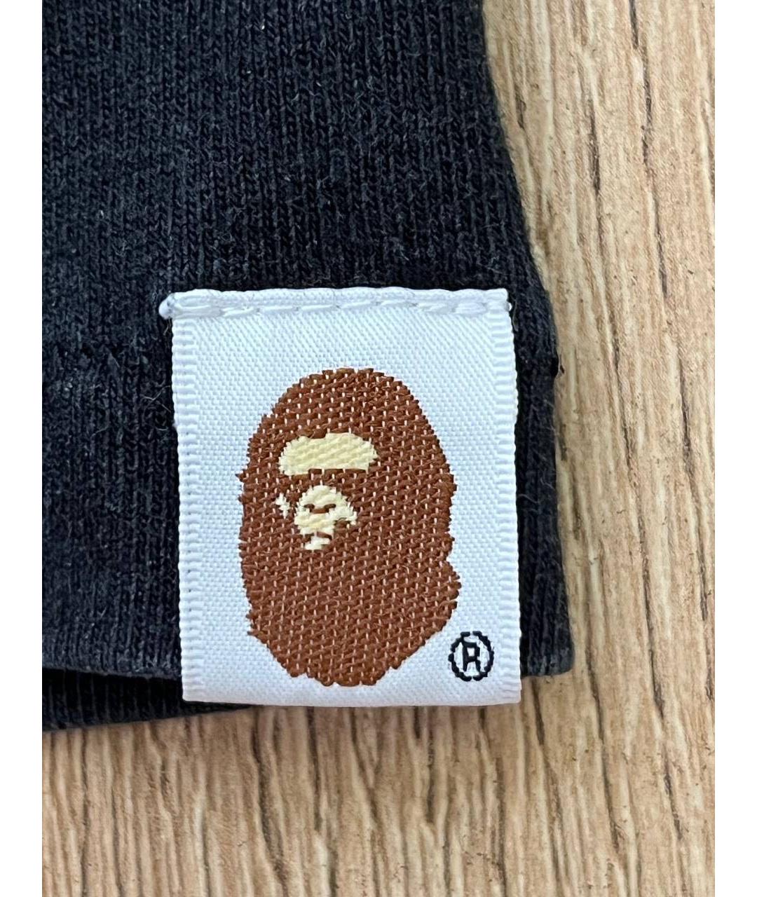 A BATHING APE Черная хлопковая футболка, фото 7