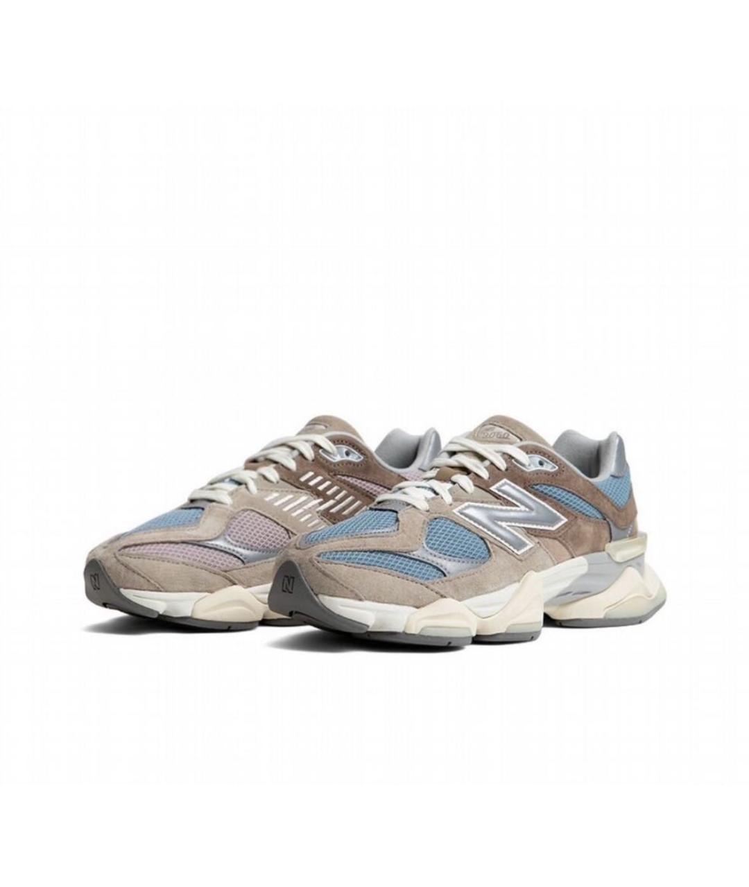 NEW BALANCE Бежевые замшевые низкие кроссовки / кеды, фото 2