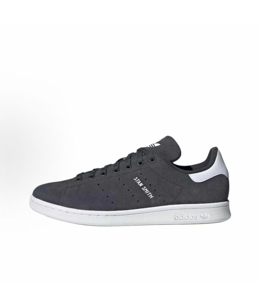 ADIDAS Черные замшевые низкие кроссовки / кеды, фото 3