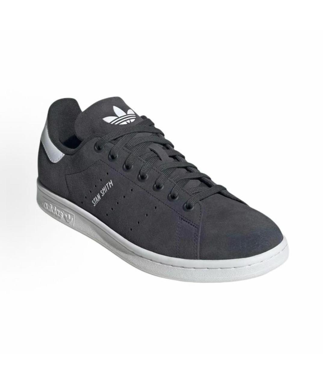 ADIDAS Черные замшевые низкие кроссовки / кеды, фото 4