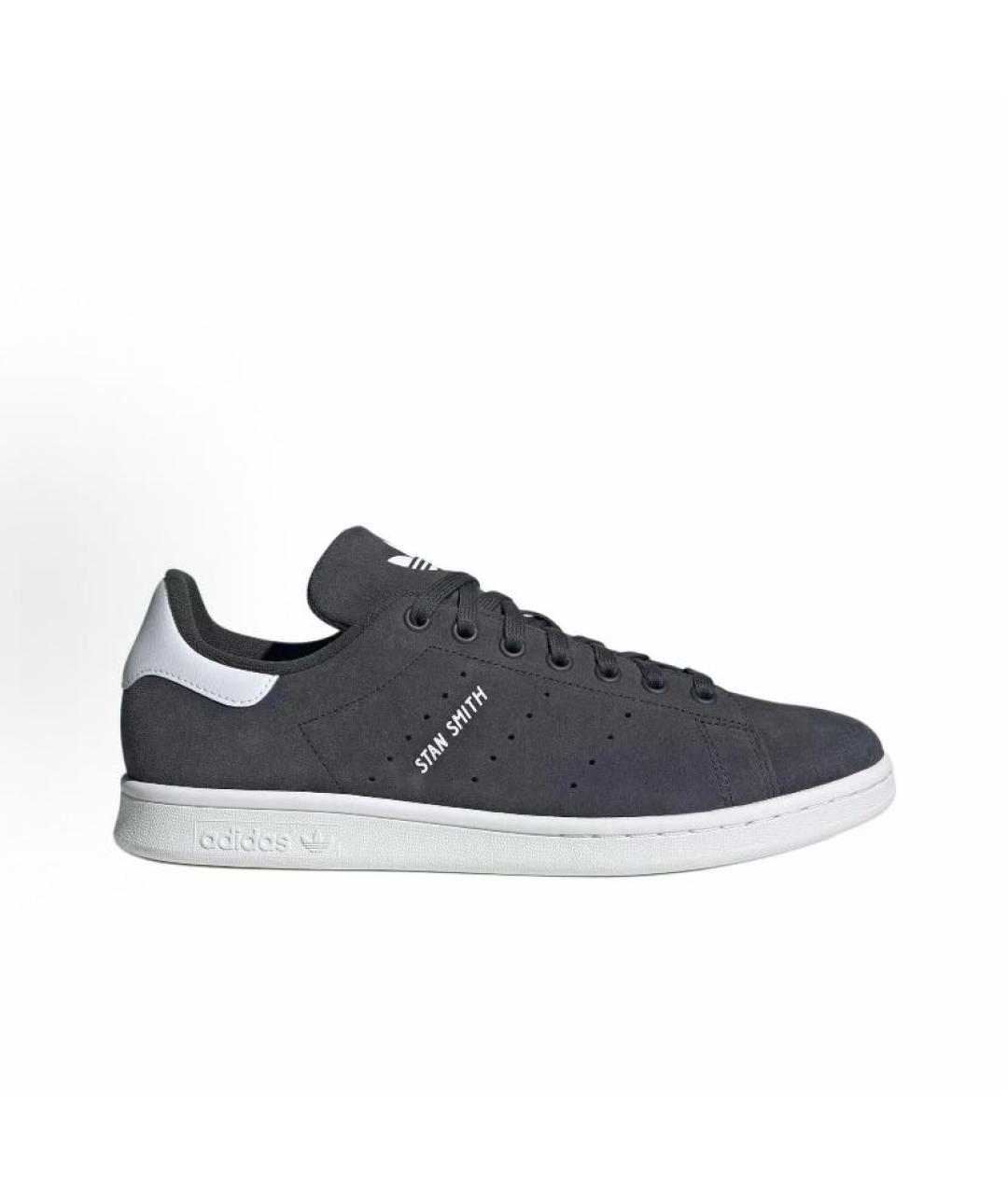 ADIDAS Черные замшевые низкие кроссовки / кеды, фото 8