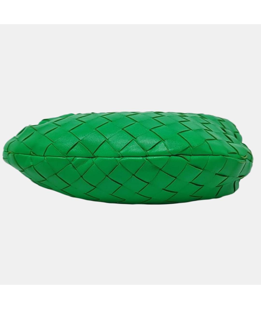 BOTTEGA VENETA Зеленая кожаная сумка с короткими ручками, фото 5