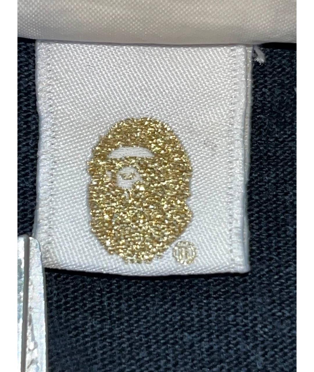 A BATHING APE Черная хлопковая футболка, фото 7