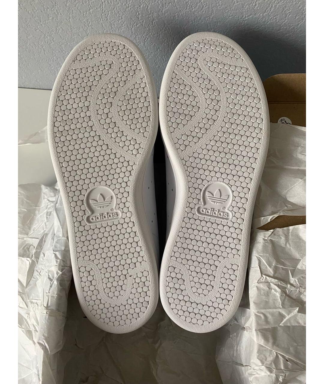 ADIDAS Белые кожаные низкие кроссовки / кеды, фото 6