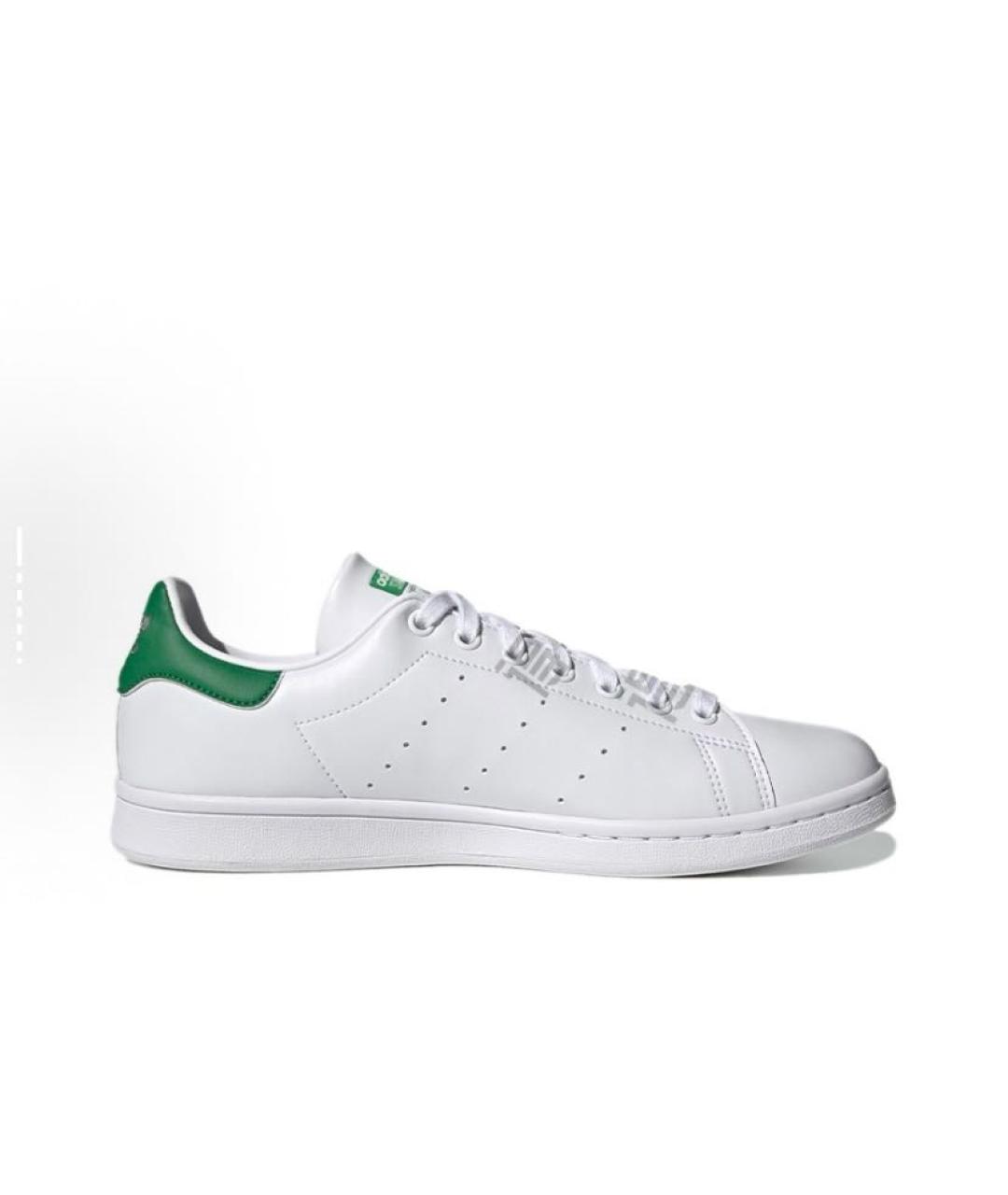 ADIDAS Белые кожаные низкие кроссовки / кеды, фото 2