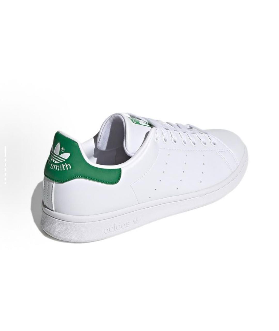 ADIDAS Белые кожаные низкие кроссовки / кеды, фото 3