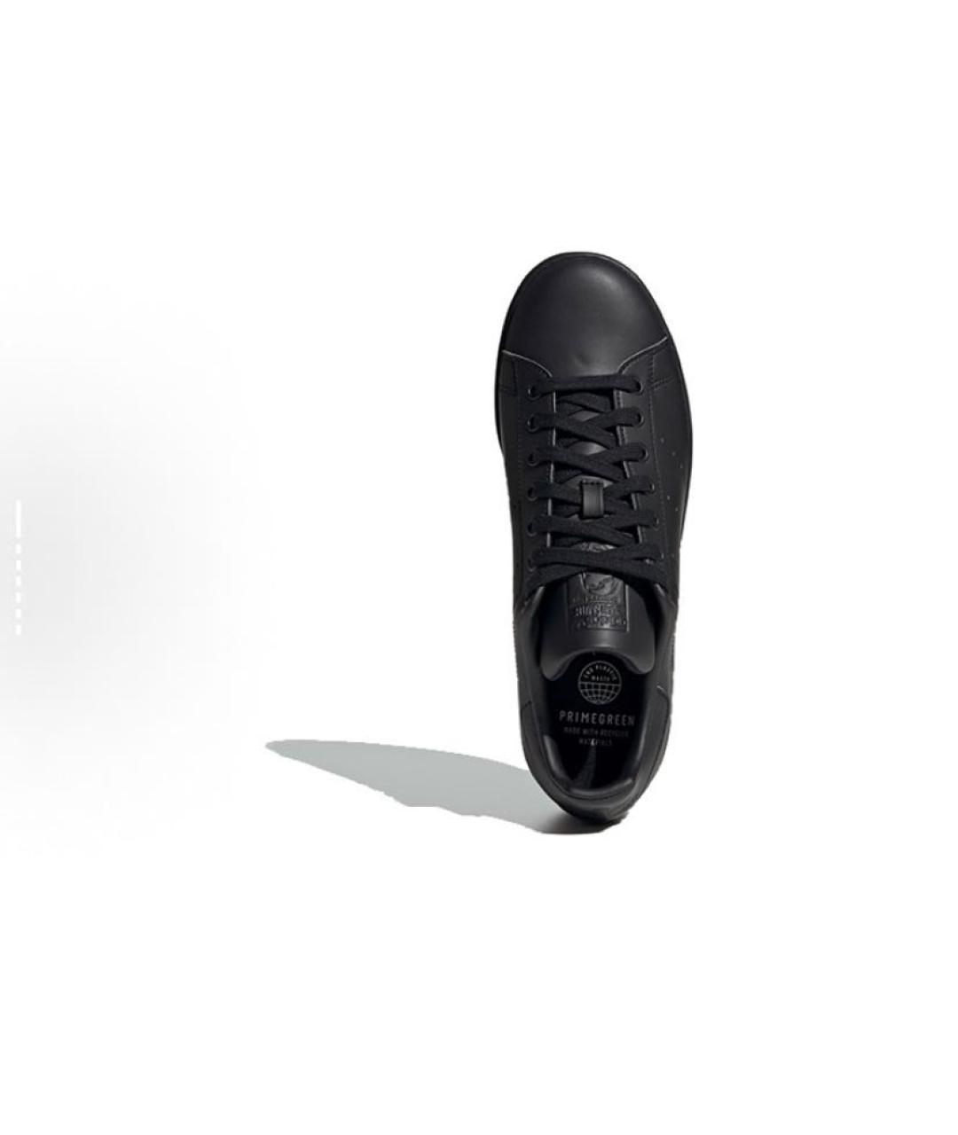 ADIDAS Черные кожаные низкие кроссовки / кеды, фото 6