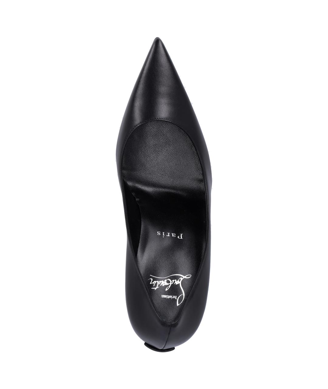 CHRISTIAN LOUBOUTIN Черные кожаные туфли, фото 5