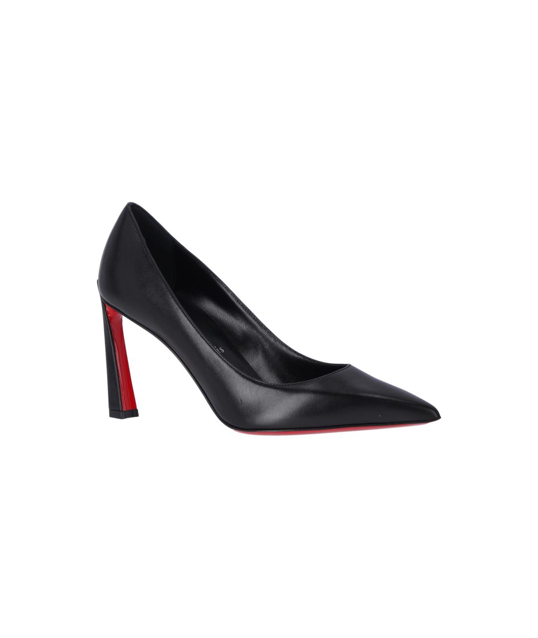 CHRISTIAN LOUBOUTIN Черные кожаные туфли, фото 2