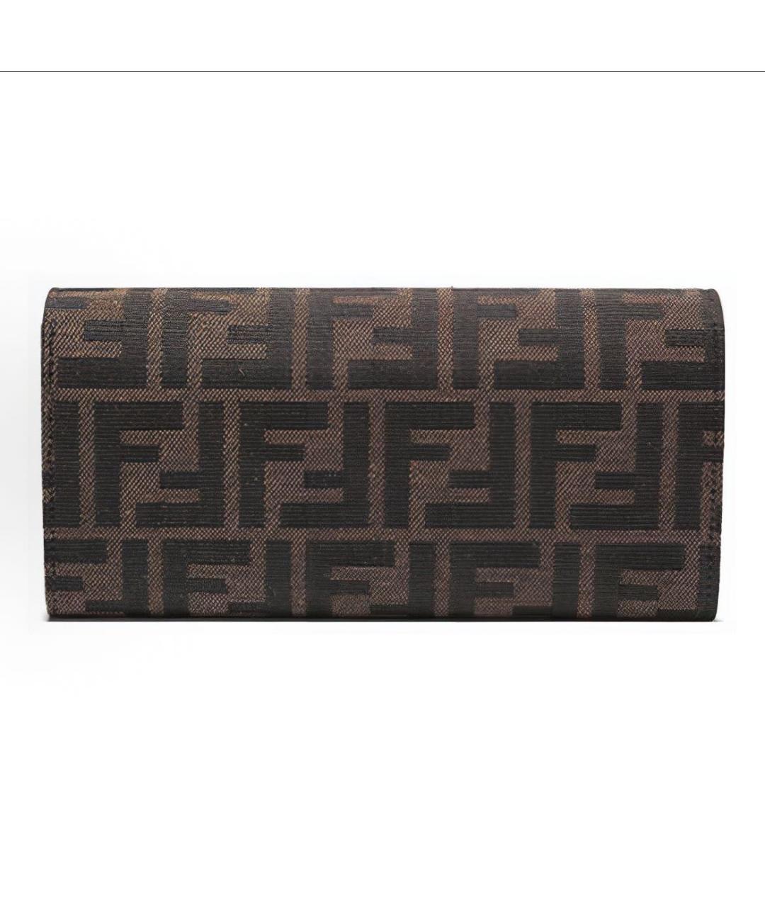 FENDI Коричневая кожаная сумка через плечо, фото 3