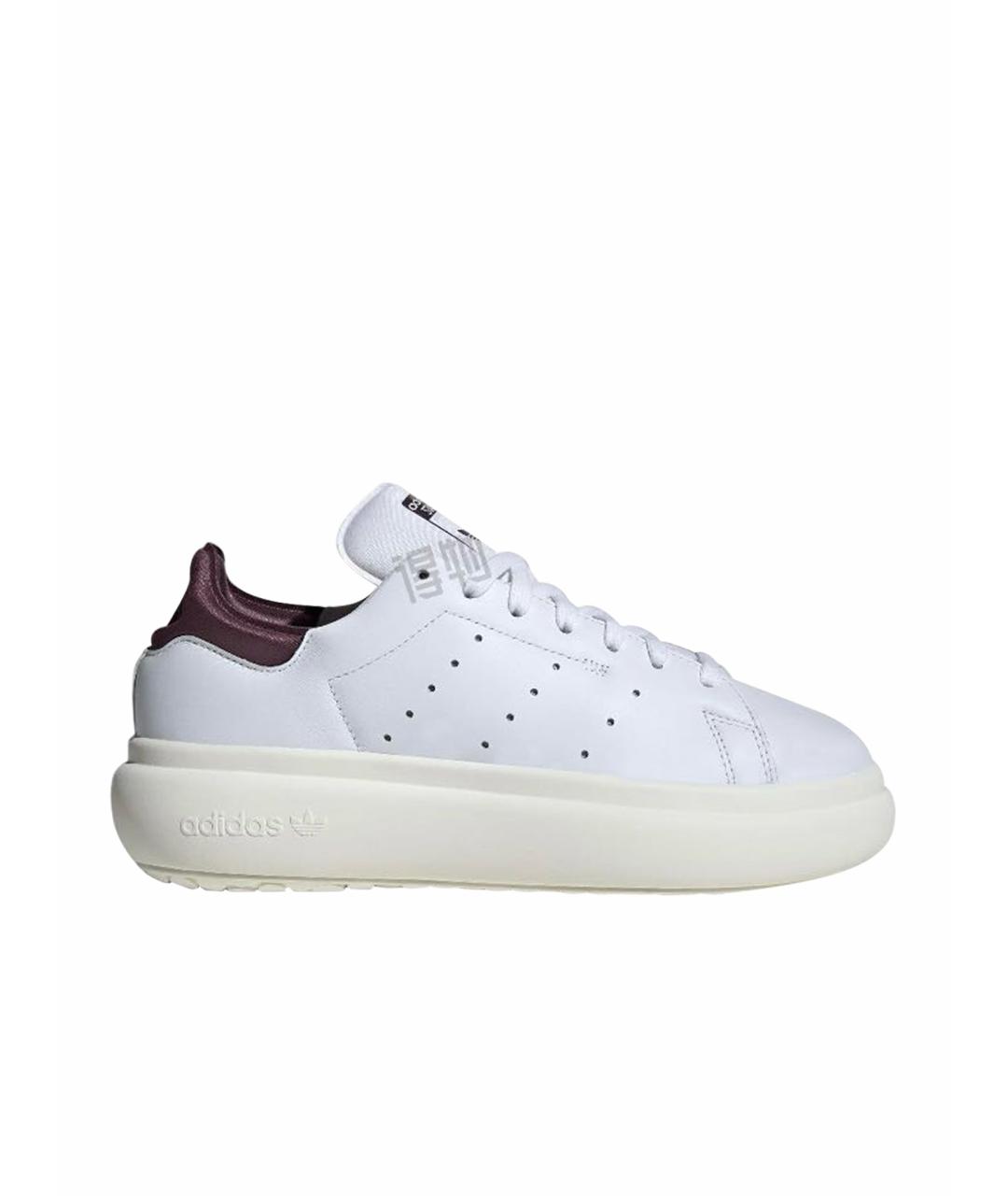 ADIDAS Белые кожаные низкие кроссовки / кеды, фото 1