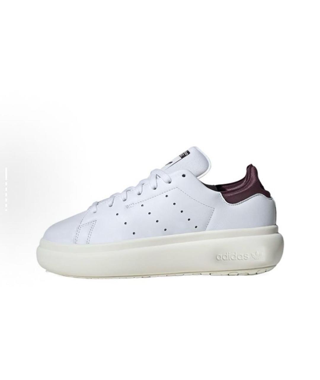 ADIDAS Белые кожаные низкие кроссовки / кеды, фото 3