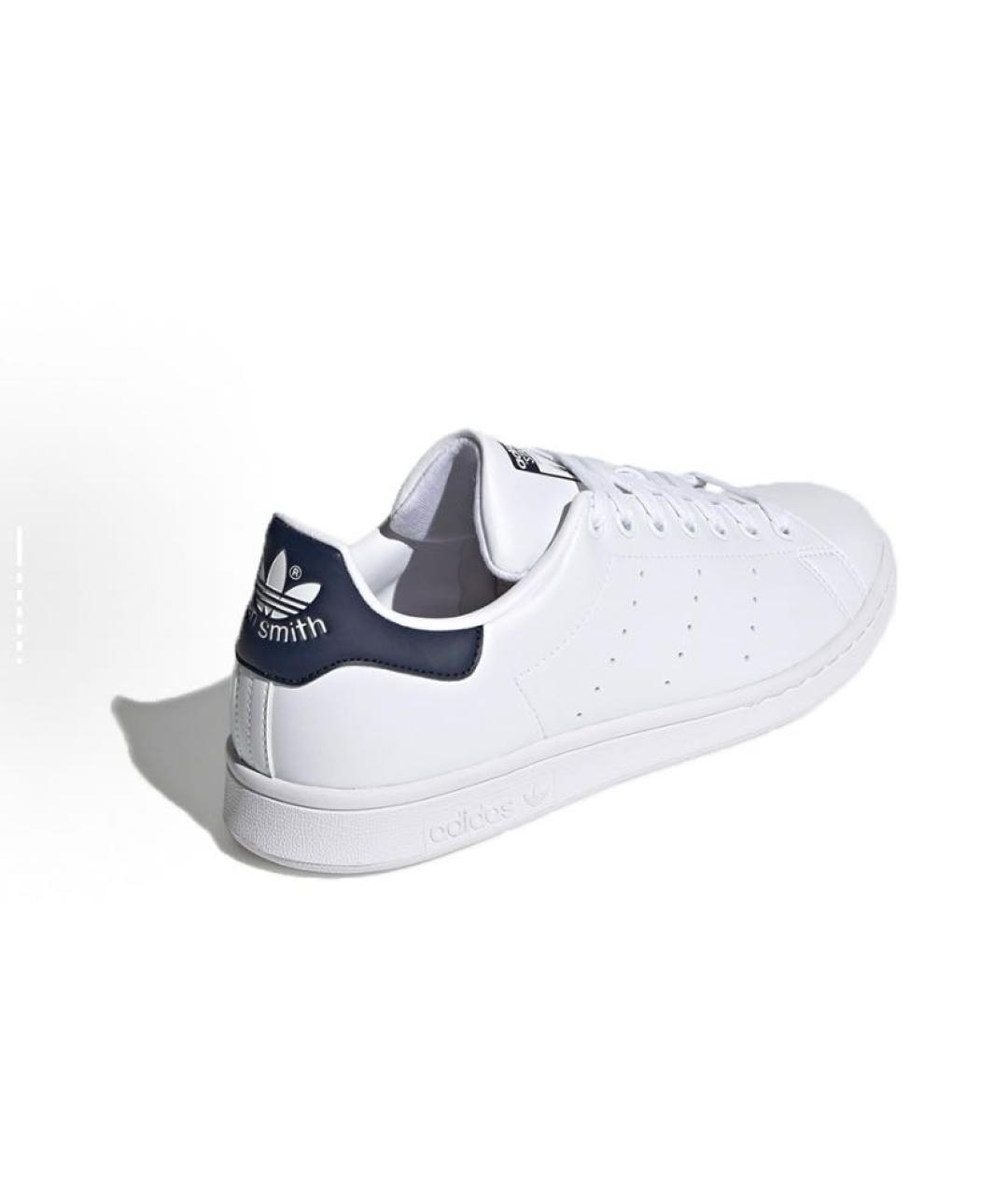 ADIDAS Белые кожаные низкие кроссовки / кеды, фото 5