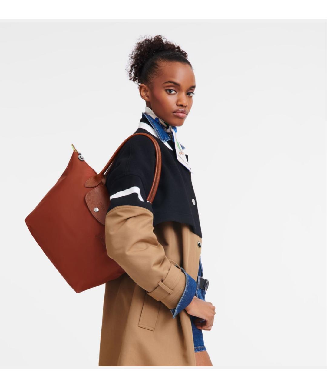 LONGCHAMP Коричневая сумка тоут, фото 4