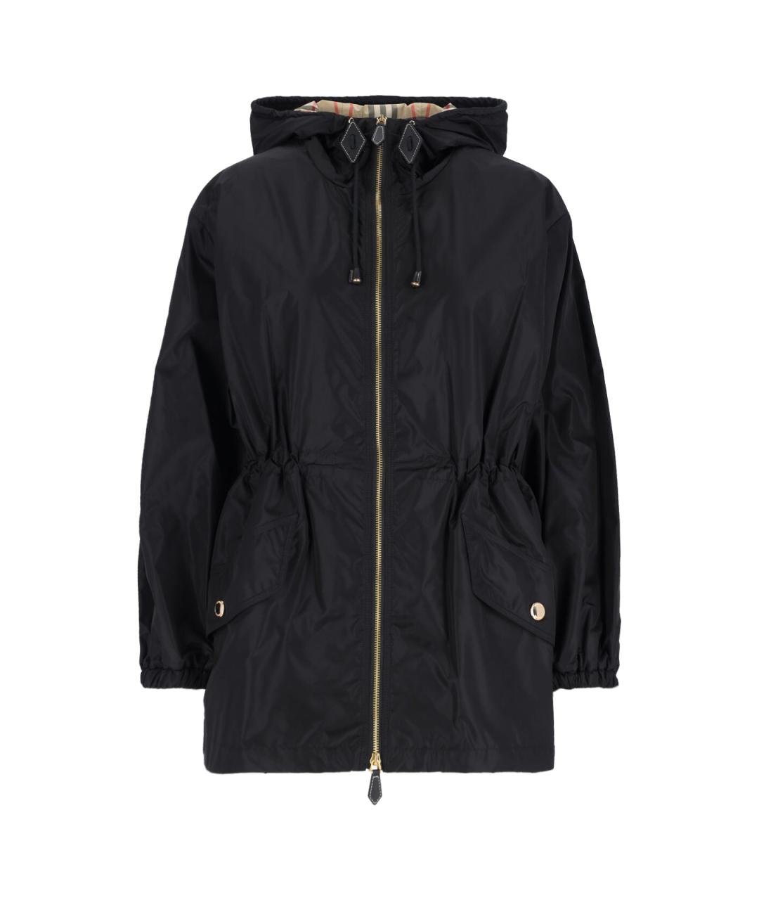 BURBERRY Черная полиамидовая куртка, фото 1