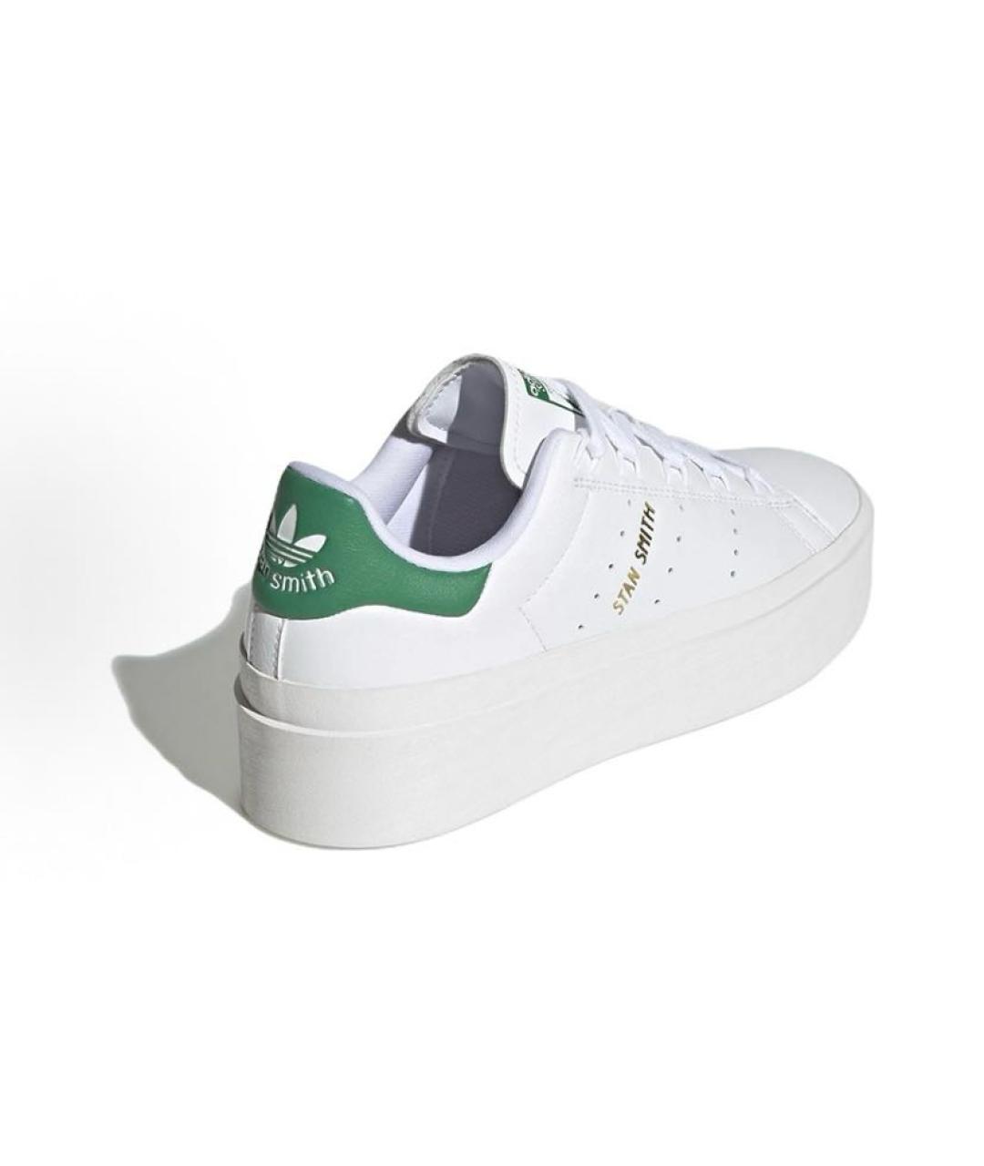 ADIDAS Белые кожаные низкие кроссовки / кеды, фото 4