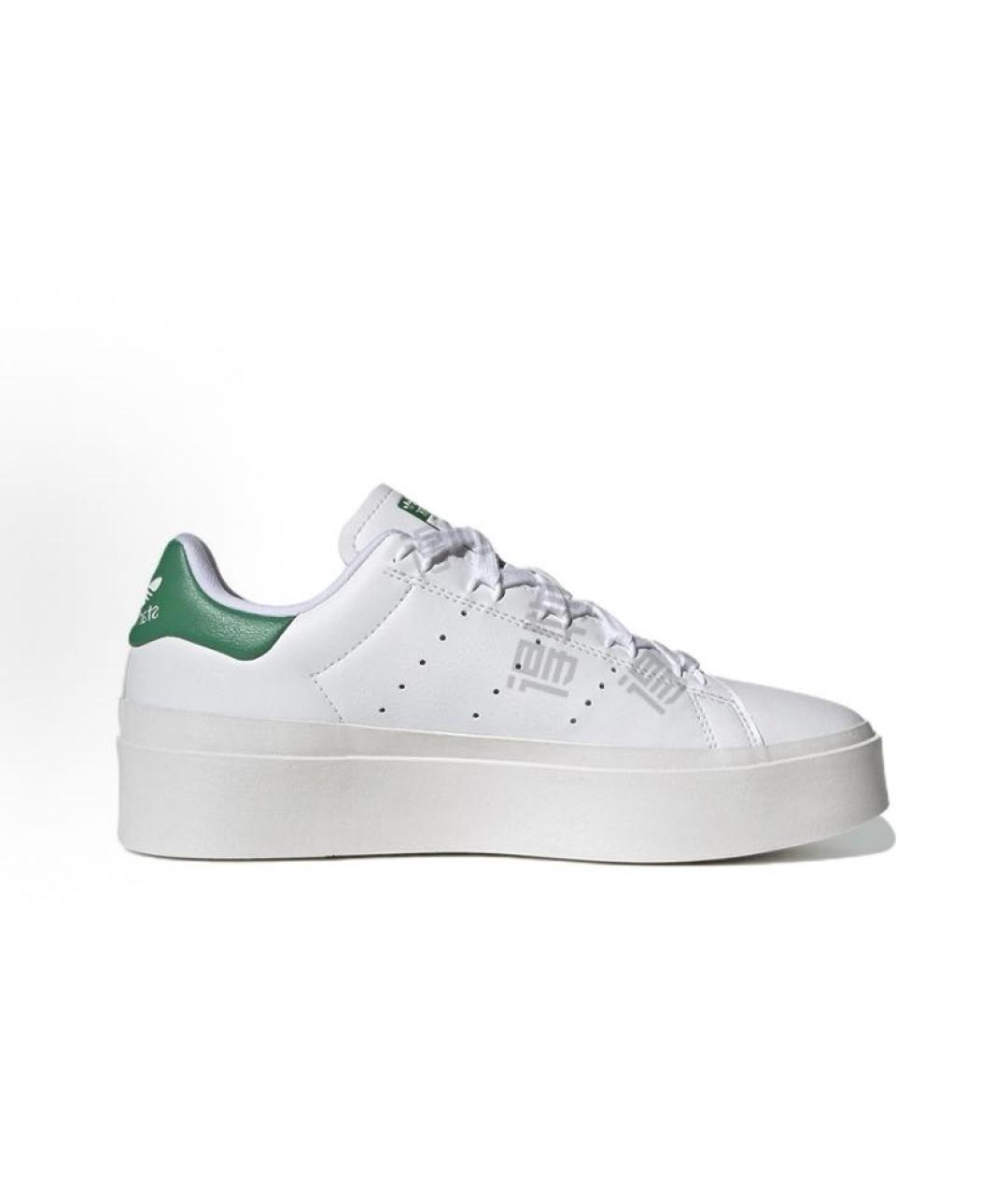 ADIDAS Белые кожаные низкие кроссовки / кеды, фото 3