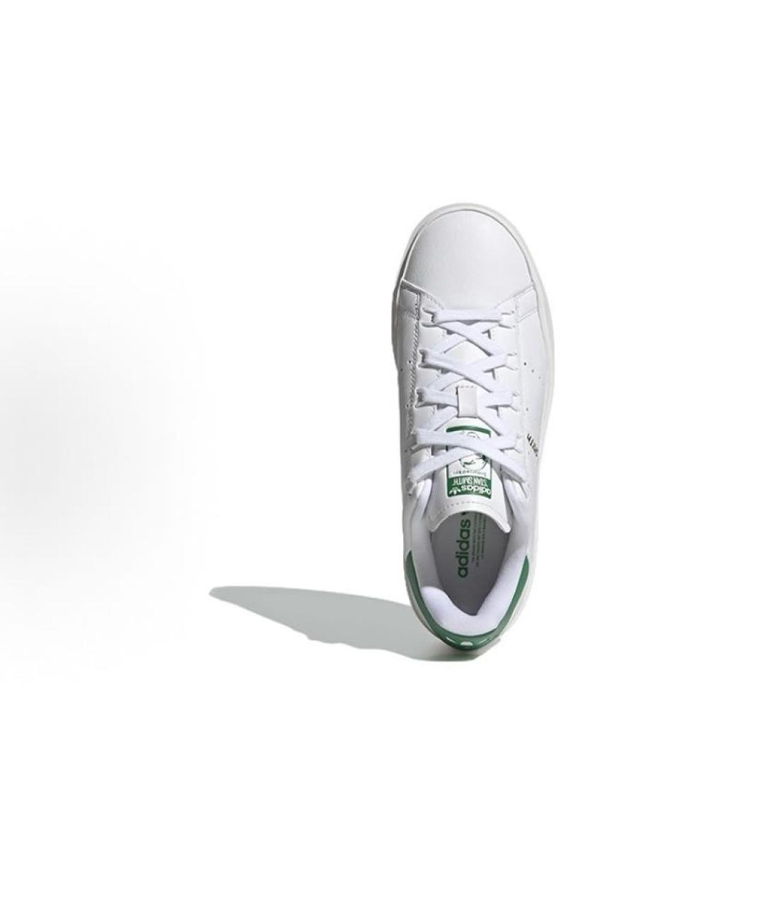 ADIDAS Белые кожаные низкие кроссовки / кеды, фото 5