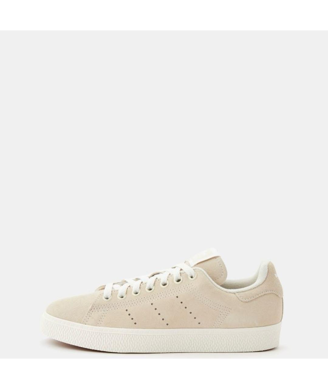 ADIDAS Бежевые замшевые низкие кроссовки / кеды, фото 2
