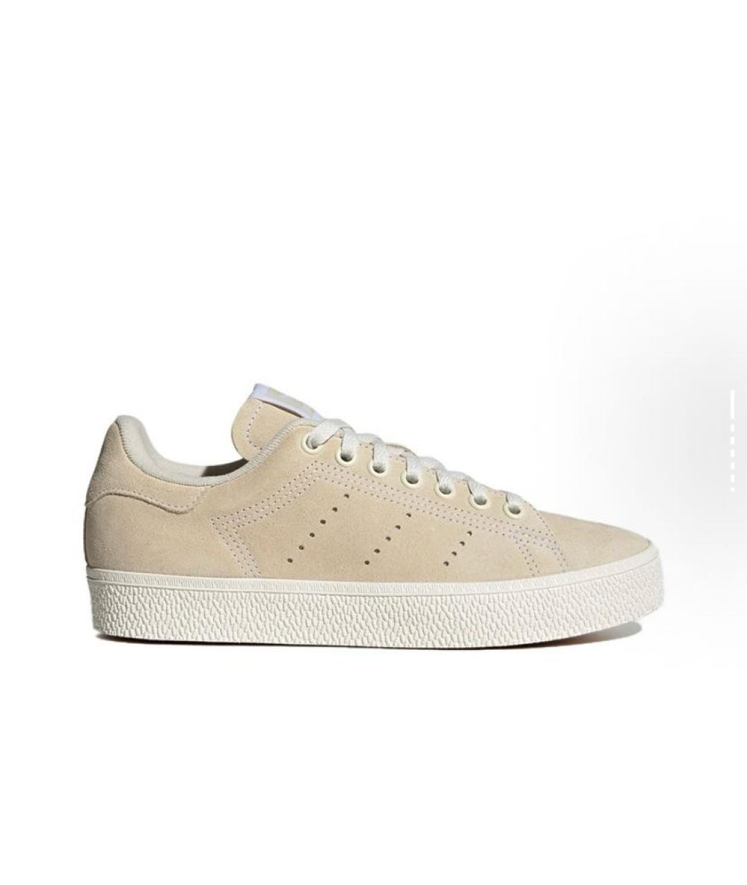 ADIDAS Бежевые замшевые низкие кроссовки / кеды, фото 8