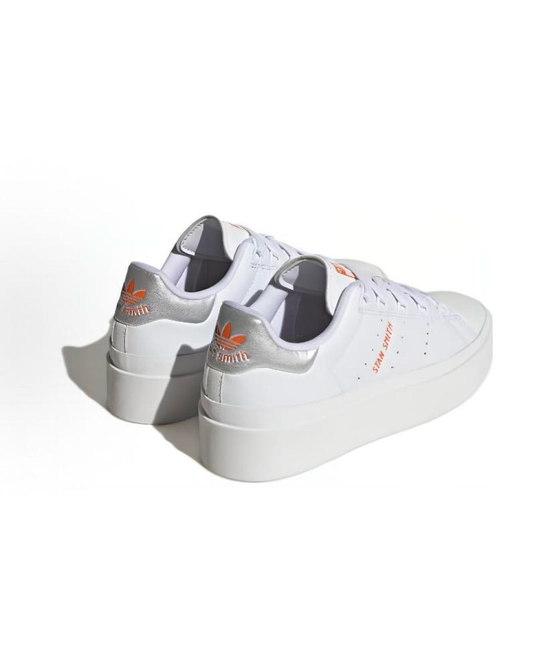 ADIDAS Белые кожаные низкие кроссовки / кеды, фото 3