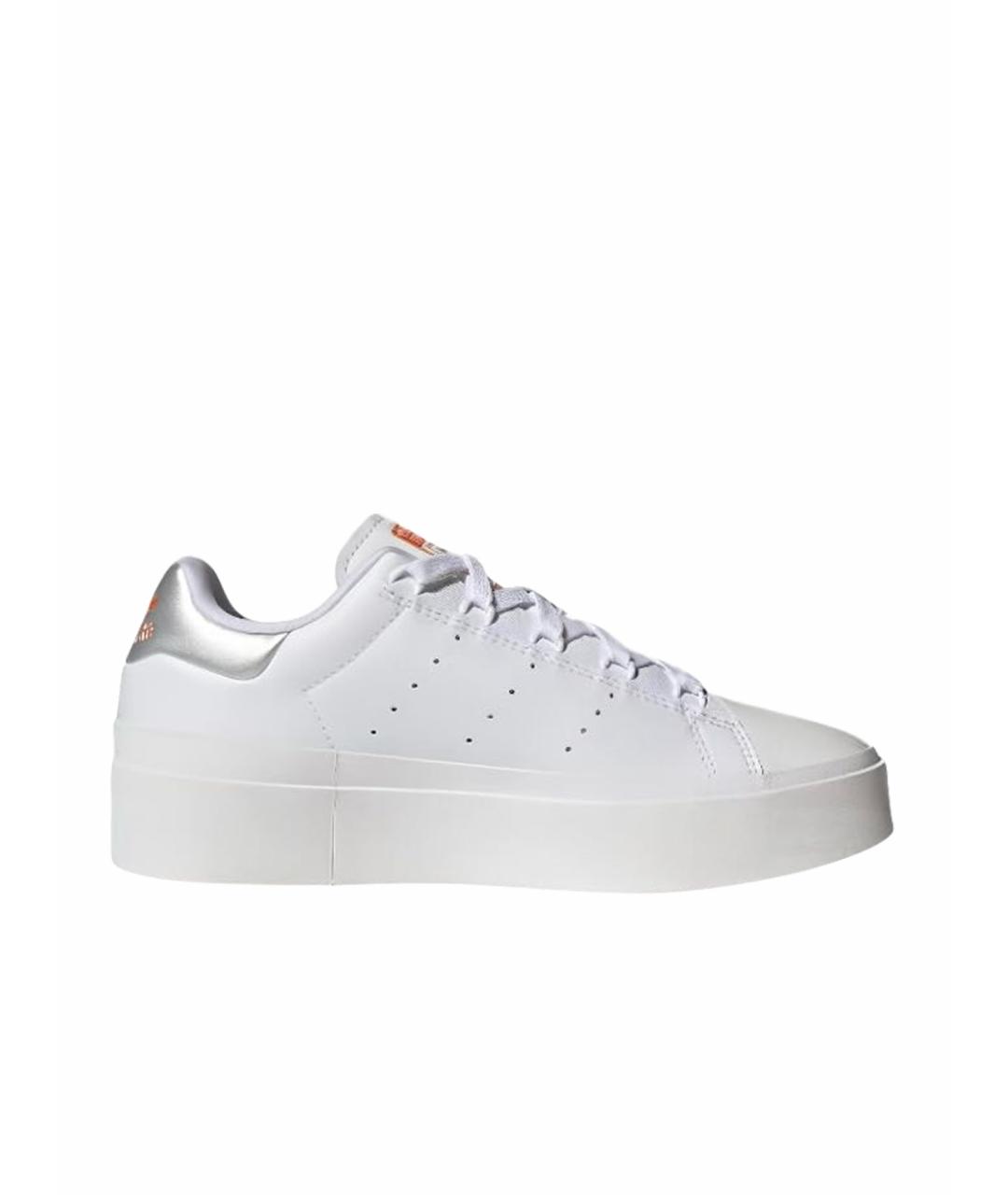 ADIDAS Белые кожаные низкие кроссовки / кеды, фото 1