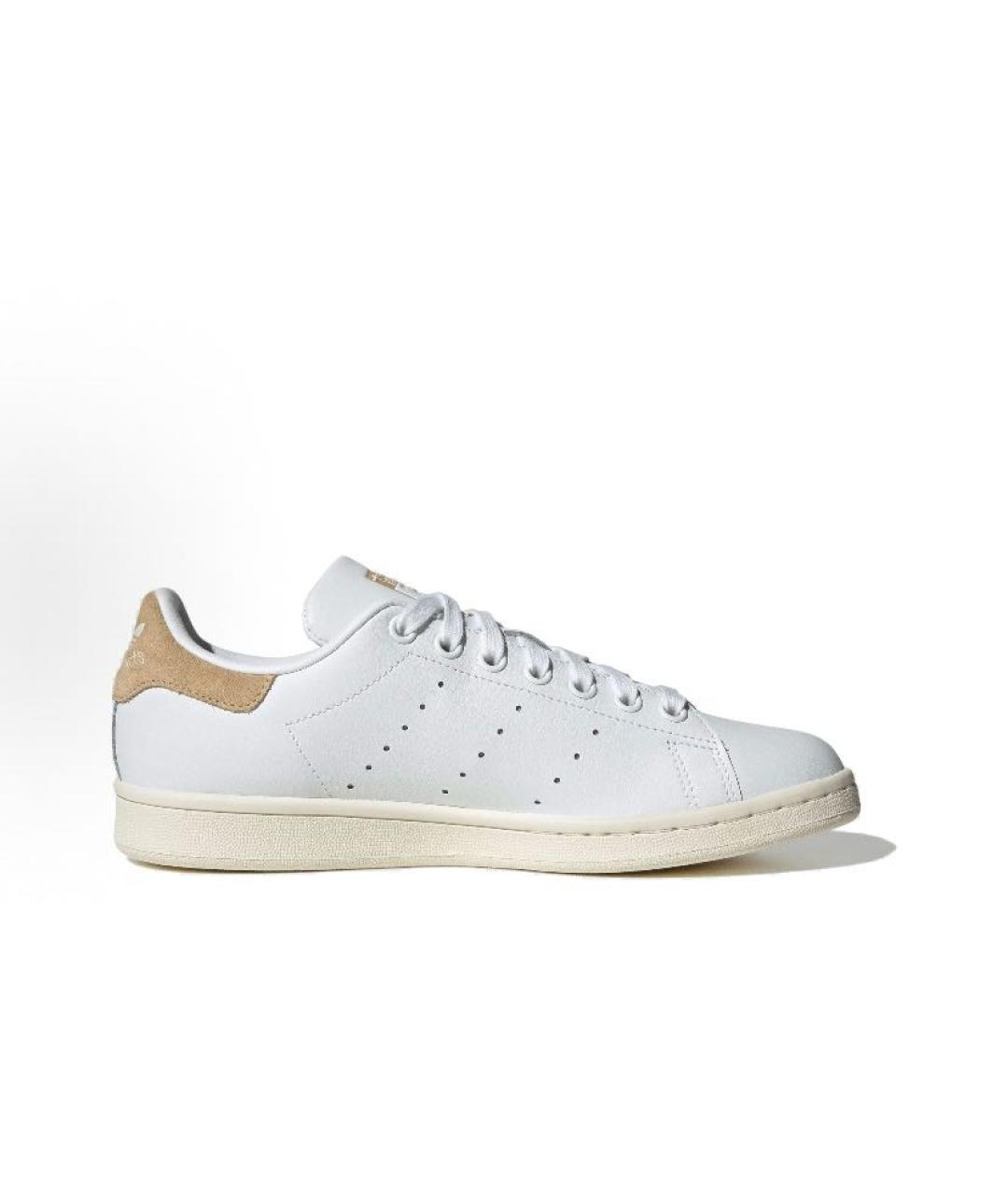 ADIDAS Белые кожаные низкие кроссовки / кеды, фото 3