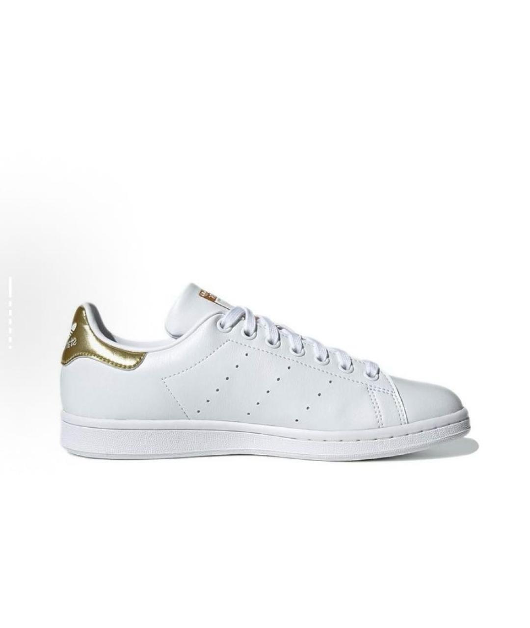 ADIDAS Белые кожаные низкие кроссовки / кеды, фото 3