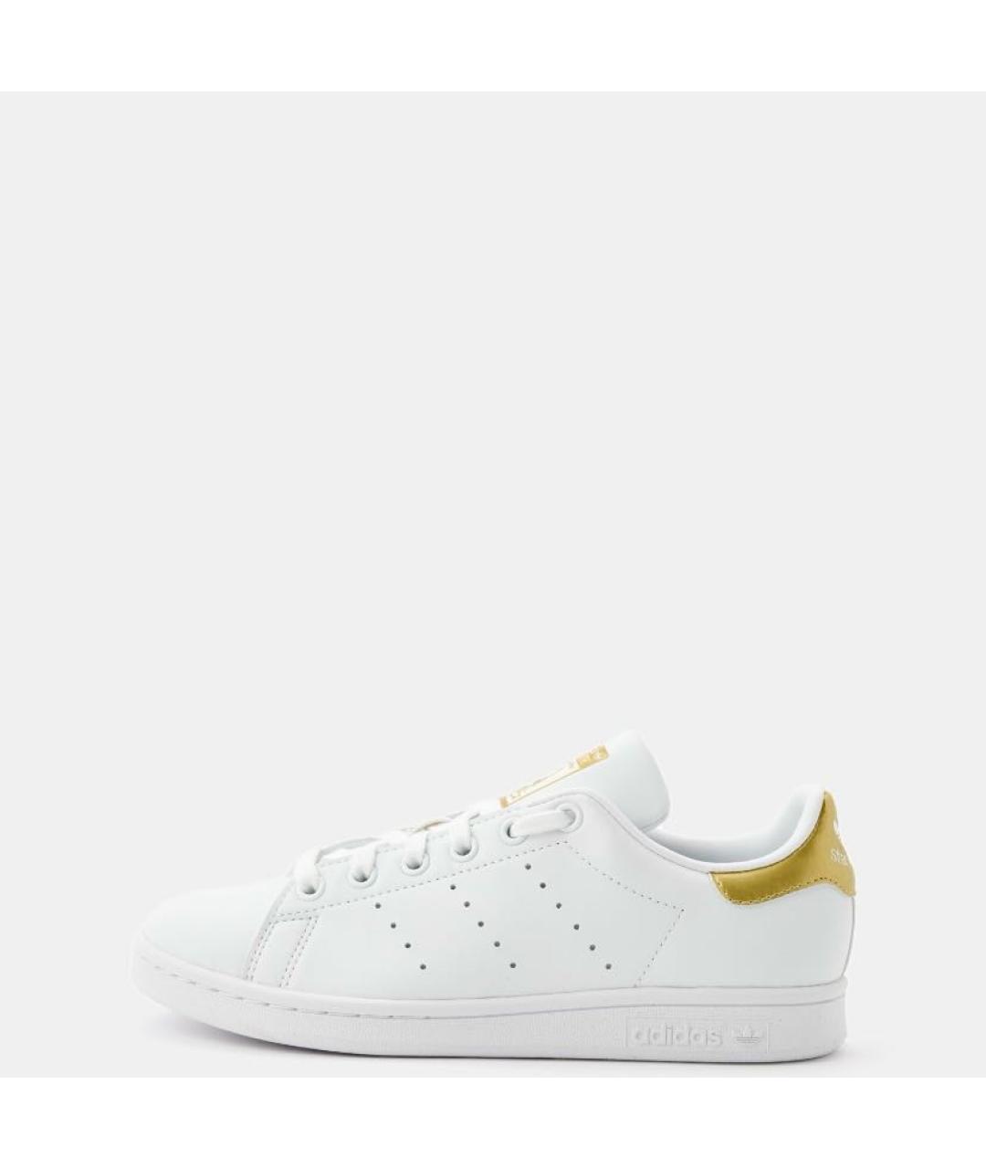 ADIDAS Белые кожаные низкие кроссовки / кеды, фото 2