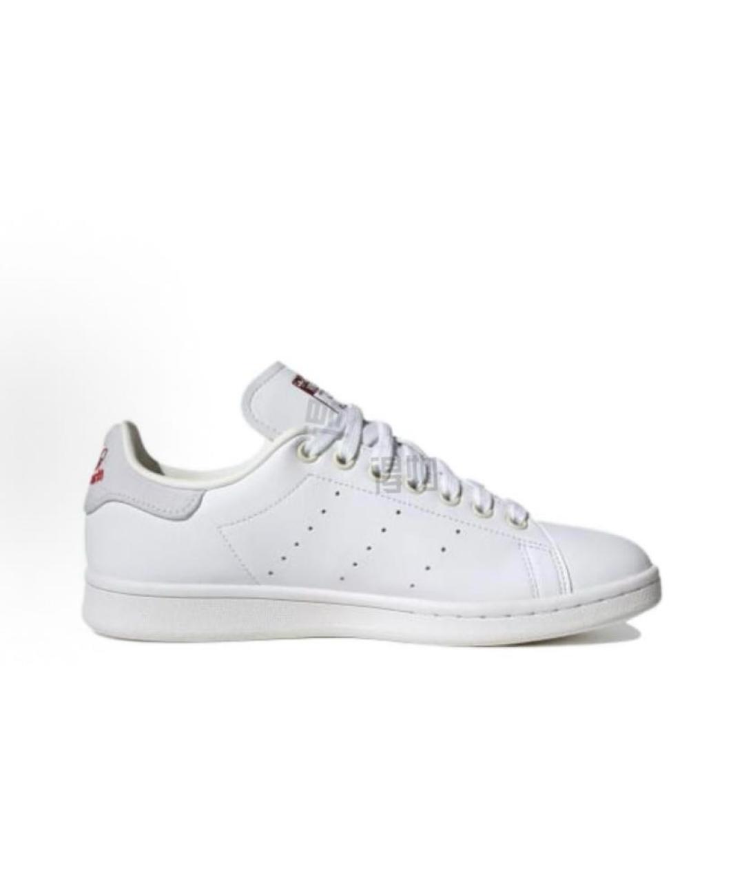 ADIDAS Белые кожаные низкие кроссовки / кеды, фото 3