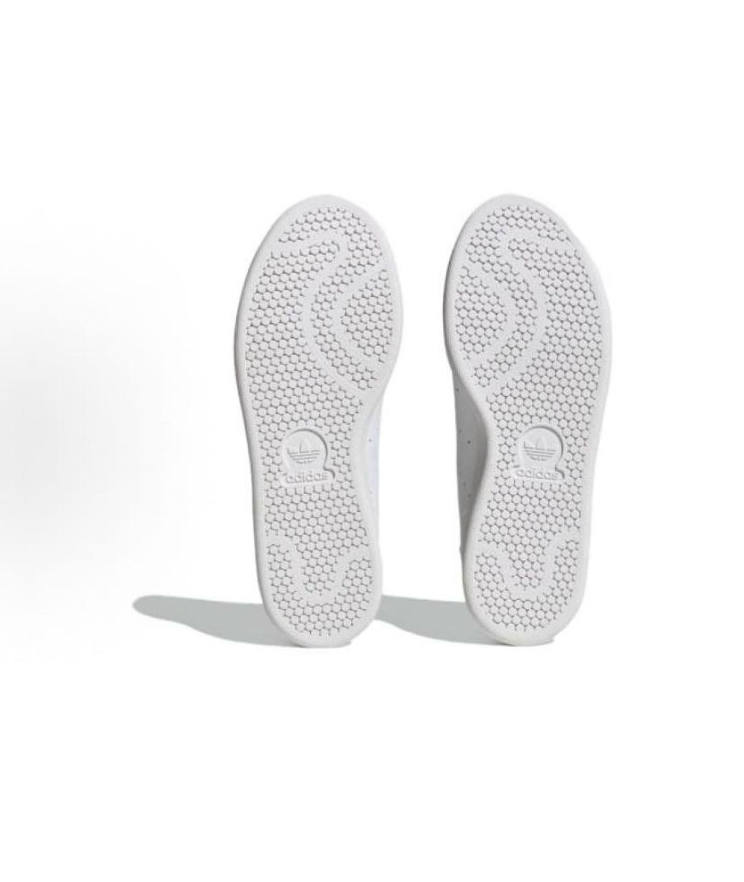 ADIDAS Белые кожаные низкие кроссовки / кеды, фото 5