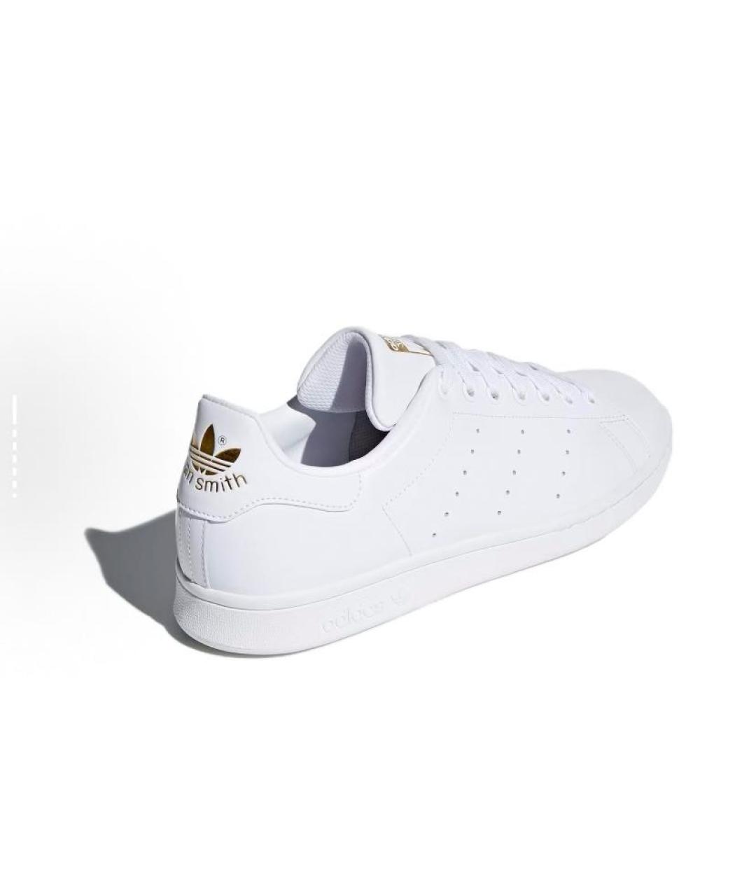 ADIDAS Белые кожаные низкие кроссовки / кеды, фото 4