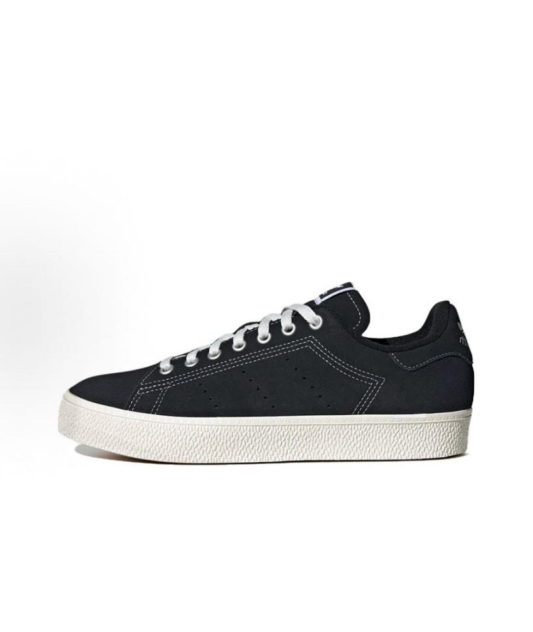 ADIDAS Черные замшевые низкие кроссовки / кеды, фото 3