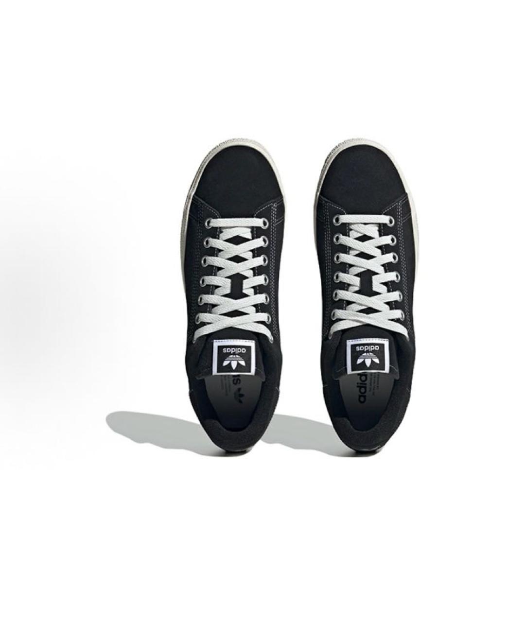 ADIDAS Черные замшевые низкие кроссовки / кеды, фото 6