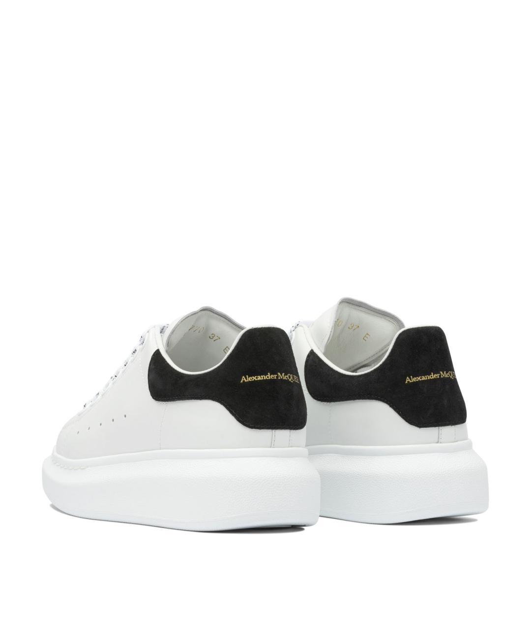 ALEXANDER MCQUEEN Белые кожаные кроссовки, фото 4