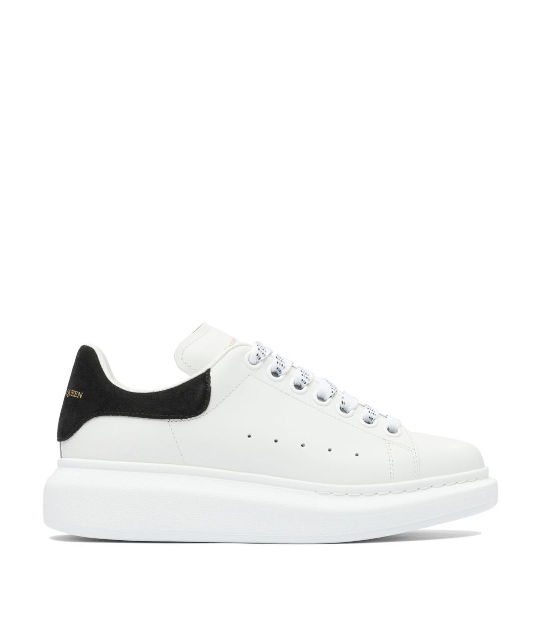 ALEXANDER MCQUEEN Белые кожаные кроссовки, фото 1