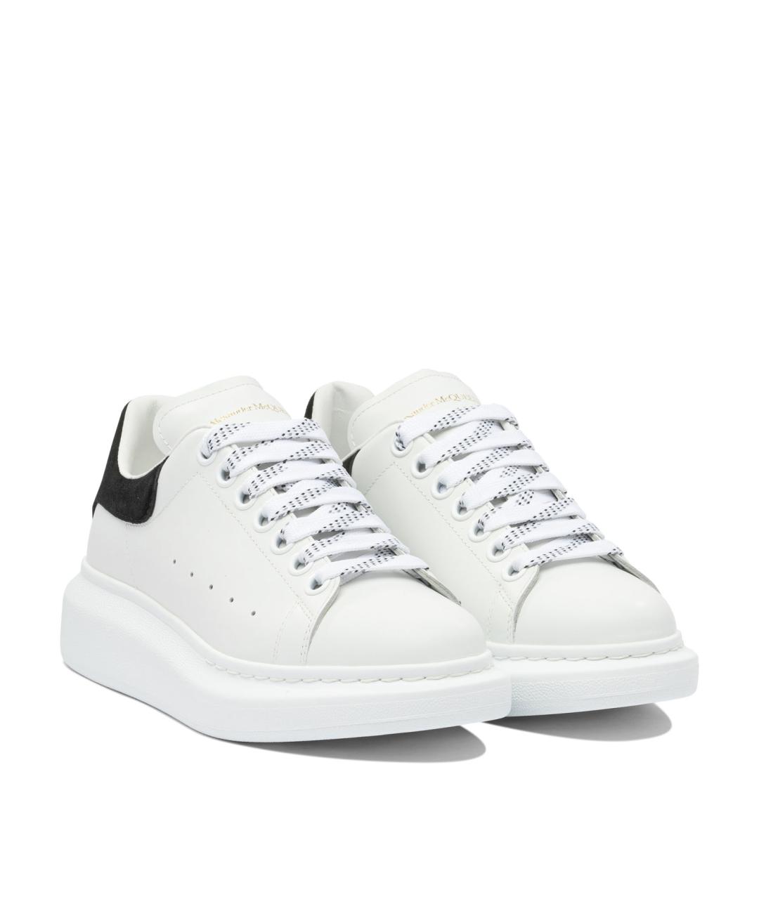 ALEXANDER MCQUEEN Белые кожаные кроссовки, фото 2