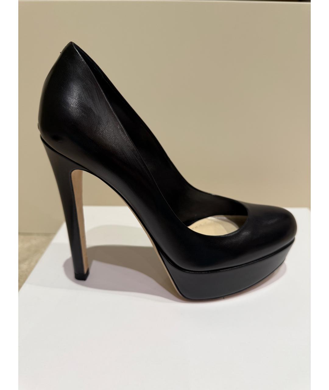 CHRISTIAN DIOR Черные кожаные туфли, фото 6
