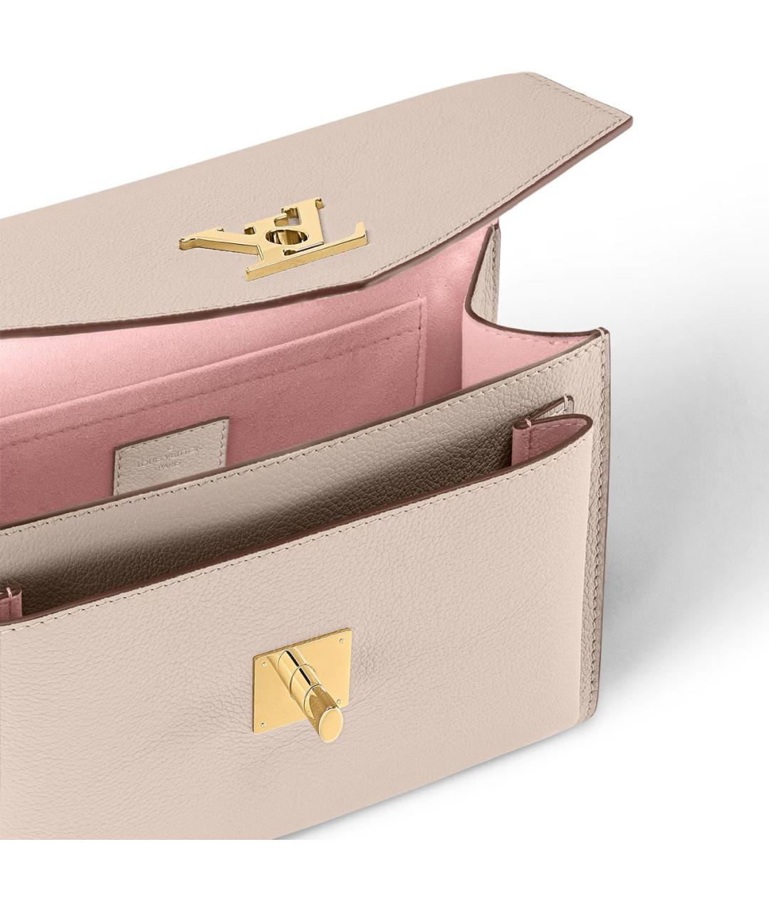 LOUIS VUITTON Бежевая сумка с короткими ручками, фото 4